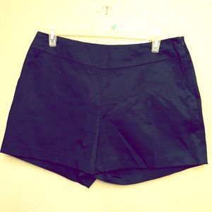 NWT Navy shorts w/ Side-zip closure